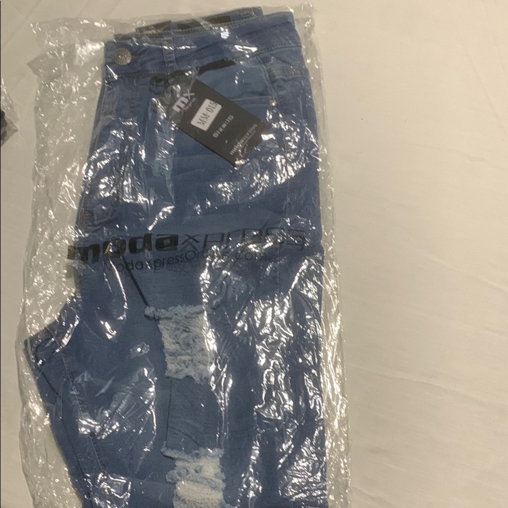Modaxpress Blue Skinny Jeans